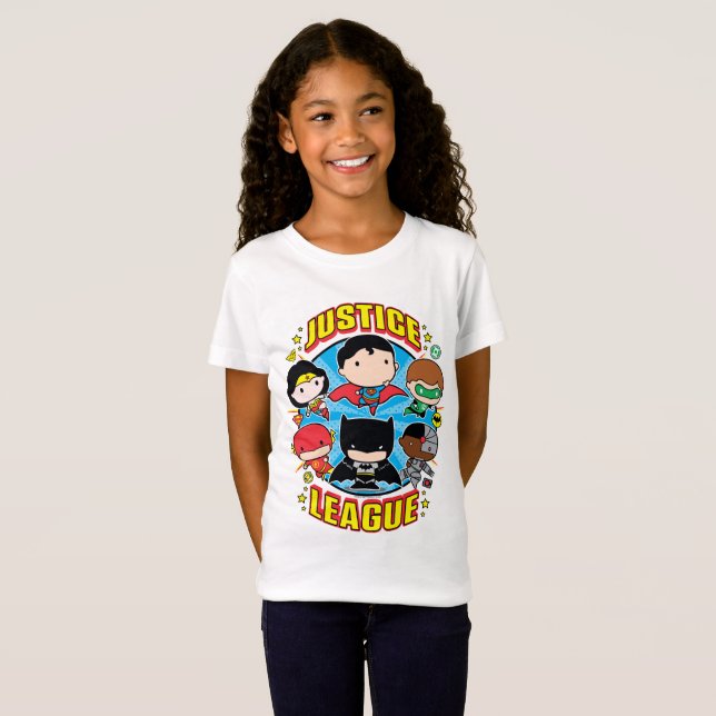 Chibi Justice League Group T-Shirt (Front Full)