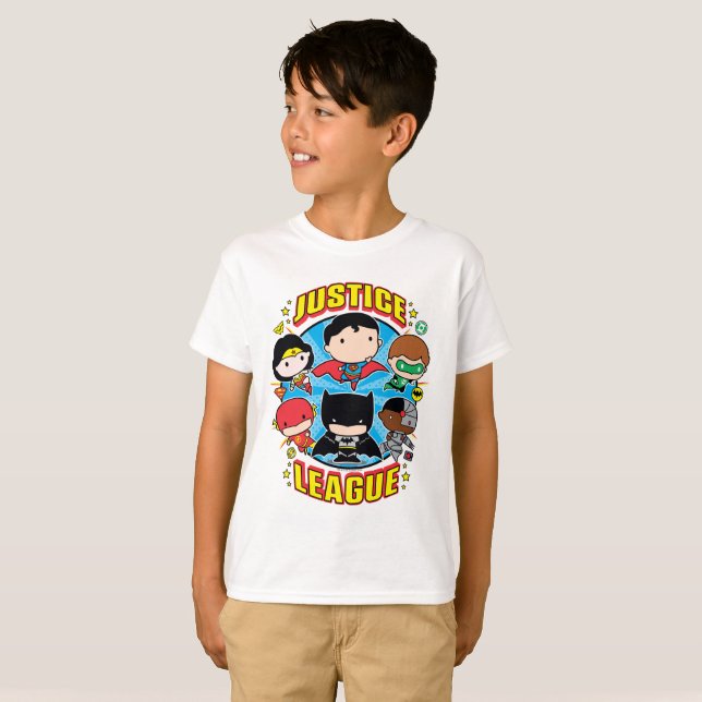 Chibi Justice League Group T-Shirt (Front Full)