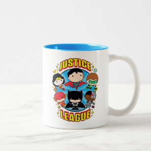 Chibi Justice League Group Two-Tone Coffee Mug
