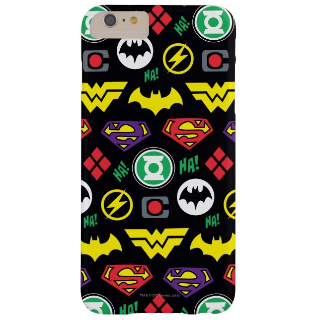 Chibi Justice League Logo Pattern Case-Mate iPhone Case (Back)