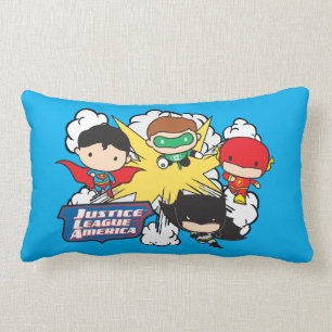 Chibi Justice League of America Explosion Lumbar Cushion