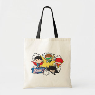 Chibi Justice League of America Explosion Tote Bag