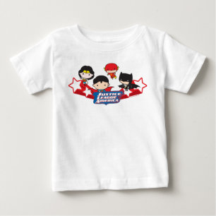 Chibi Justice League of America Stars Baby T-Shirt