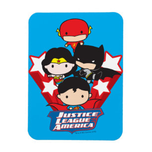 Chibi Justice League of America Stars Magnet