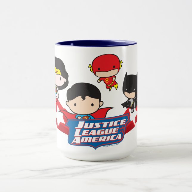 Chibi Justice League of America Stars Mug (Center)