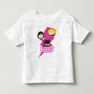 Chibi Justice League Pink Lightning Toddler T-Shirt