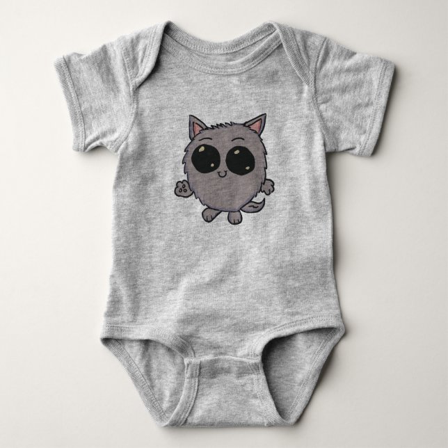 Chibi Kitty Baby Bodysuit (Front)