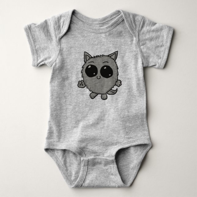 Chibi Kitty Baby Bodysuit (Front)