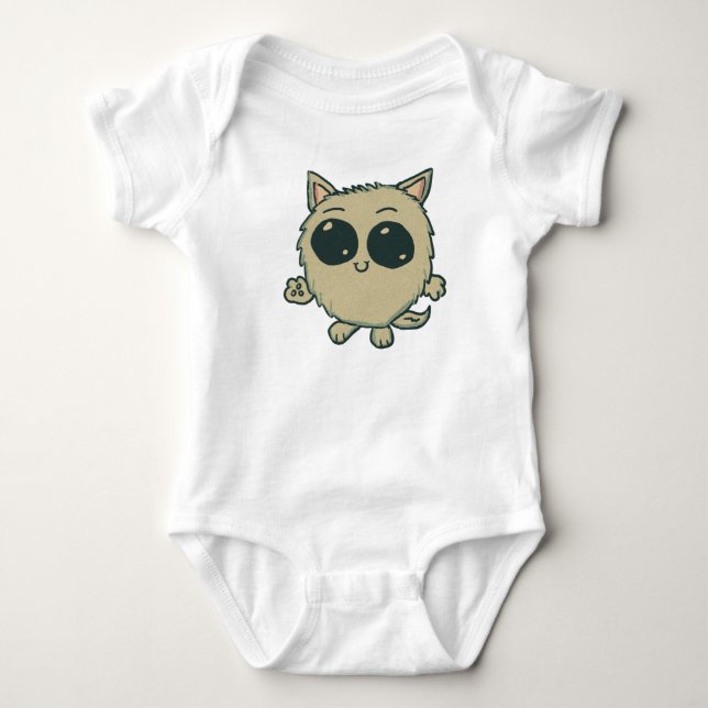 Chibi Kitty Baby Bodysuit (Front)