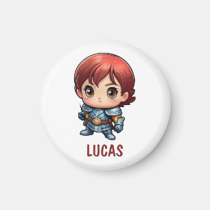 Chibi Knight Custom Kids Fridge Magnet
