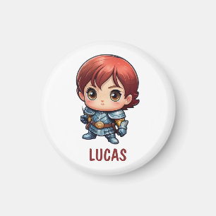 Chibi Knight Custom Kids Fridge Magnet