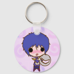 Chibi knight with no mask key ring