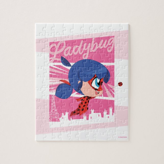 Chibi Ladybug in Paris Jigsaw Puzzle (Vertical)