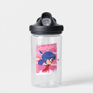 Chibi Ladybug in Paris Water Bottle