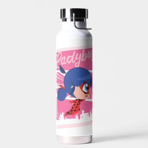 Chibi Ladybug in Paris Water Bottle