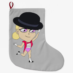 chibi large christmas stocking