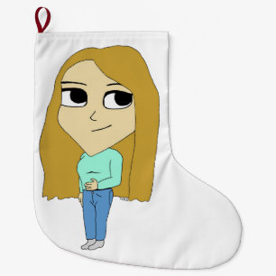chibi   large christmas stocking