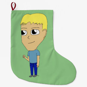 chibi large christmas stocking