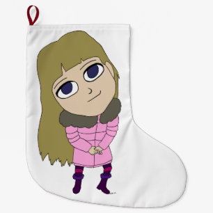 chibi   large christmas stocking