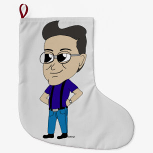 chibi   large christmas stocking