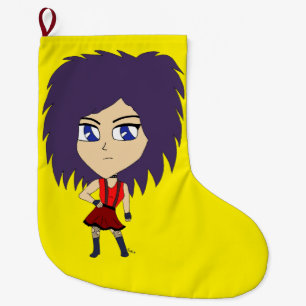 chibi  large christmas stocking