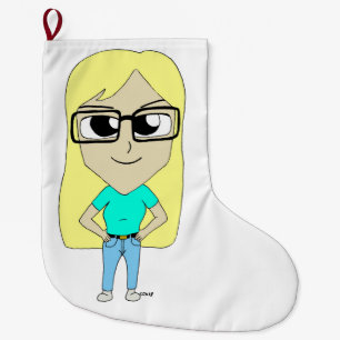 chibi  large christmas stocking