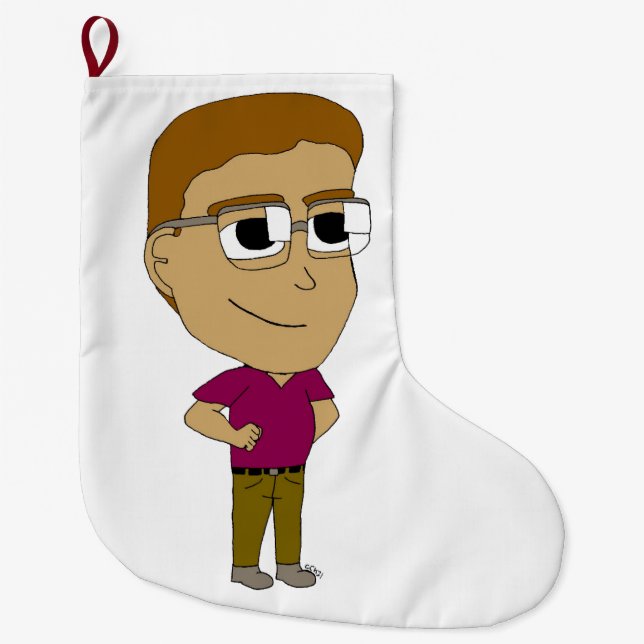 chibi   large christmas stocking (Front)