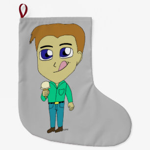 chibi  large christmas stocking