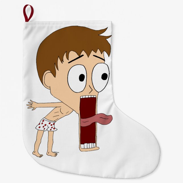 chibi  large christmas stocking (Front)