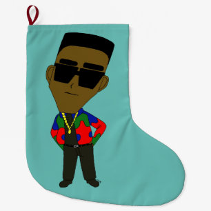 chibi  large christmas stocking