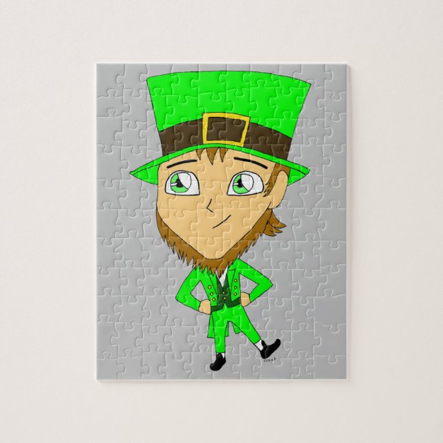 chibi   leprechaun  jigsaw puzzle (Vertical)