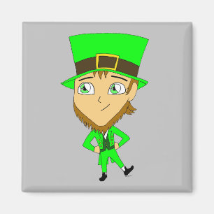chibi   leprechaun   magnet