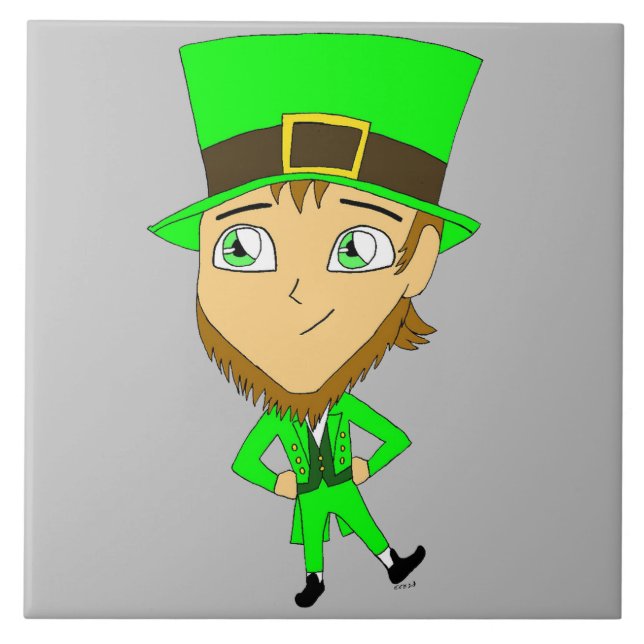 chibi   leprechaun  tile (Front)