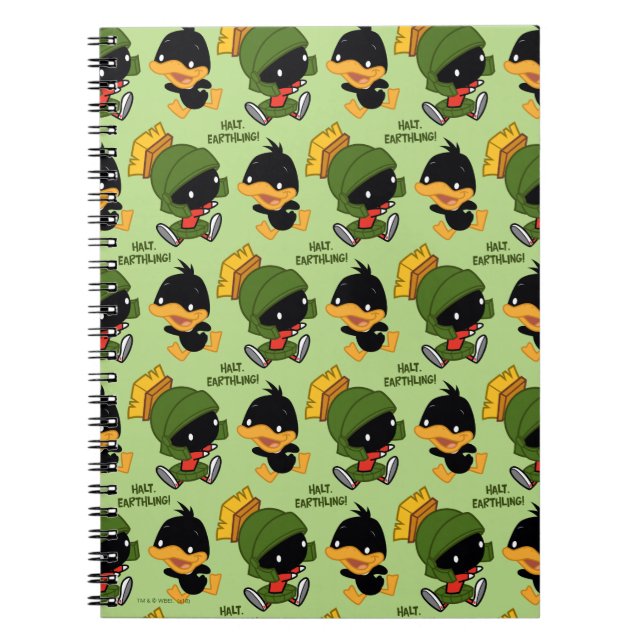 Chibi MARVIN THE MARTIAN™ & DAFFY DUCK™ Notebook (Front)