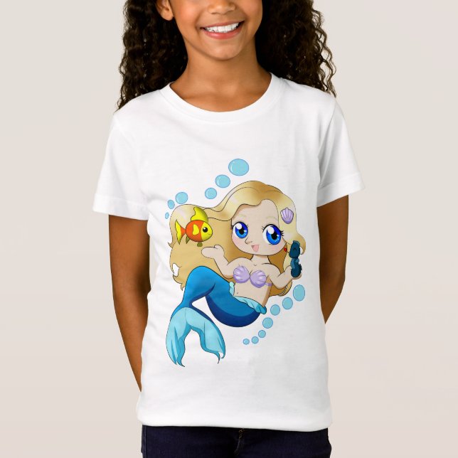 Chibi Mermaid Jr T-Shirt (Front)