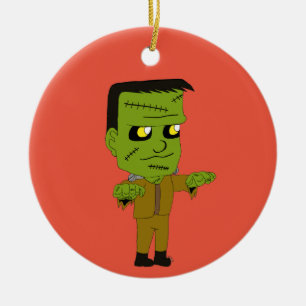 chibi  monster  ceramic tree decoration