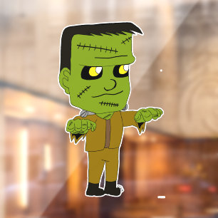 chibi monster window cling