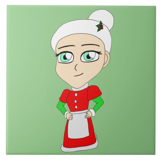 chibi mrs. claus   tile (Front)