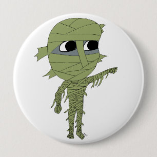 chibi mummy 10 cm round badge