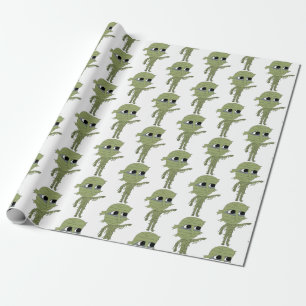 chibi mummy  wrapping paper