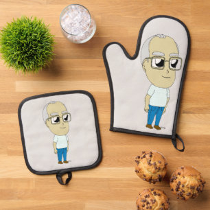 chibi oven mitt & pot holder set