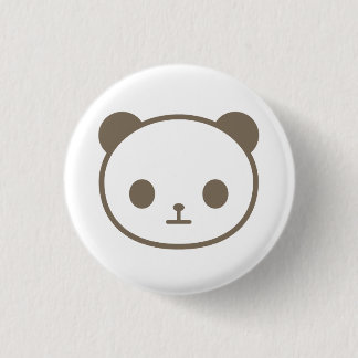 chibi panda 3 cm round badge