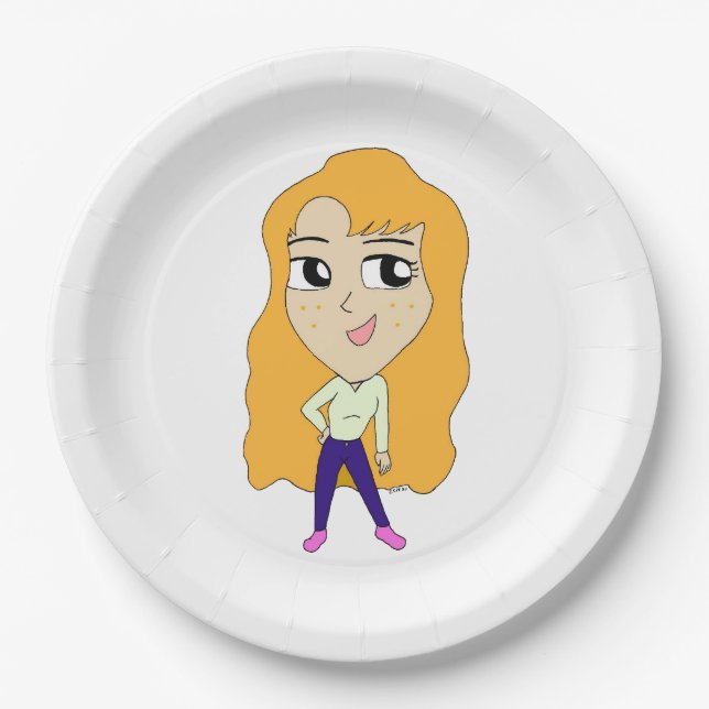 chibi   paper plate (Front)