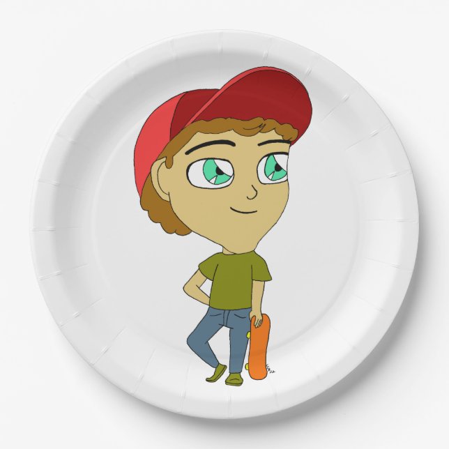 chibi      paper plate (Front)