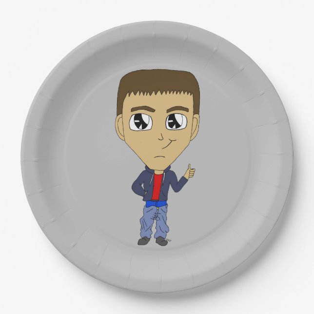 chibi      paper plate (Front)