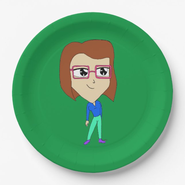 chibi       paper plate (Front)