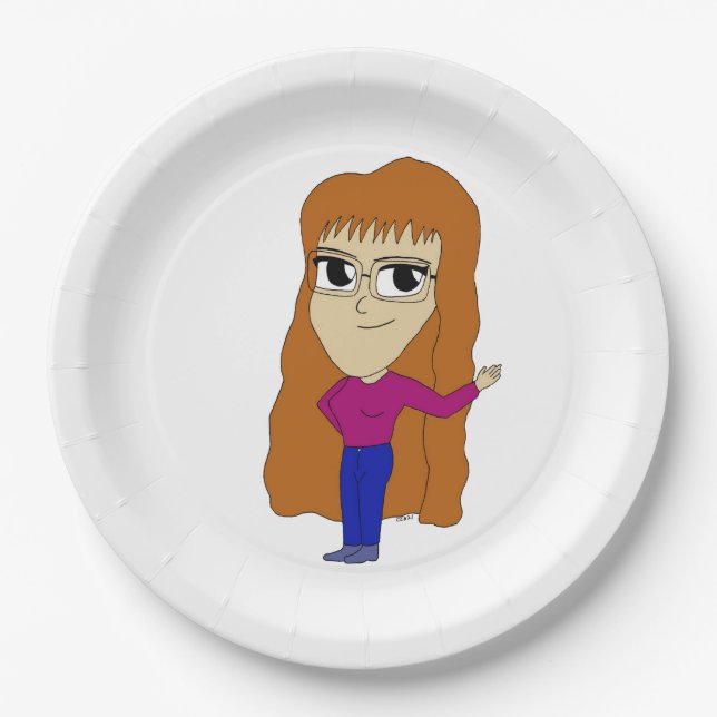 chibi    paper plate (Front)