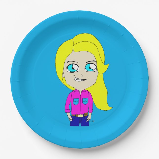 chibi       paper plate (Front)