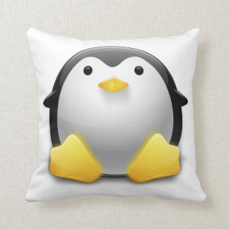 Chibi Pemguin Throw Pillow