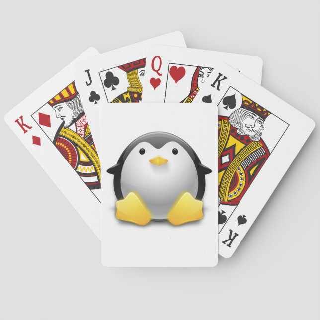 Chibi Penguin Playing Cards (Back)